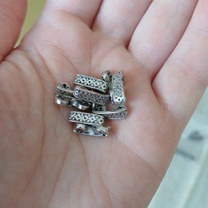 2 Holes Antique Sylver Spacer Bars Jewelry Making 10 pcs
